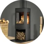 Fritstående brændeovn
