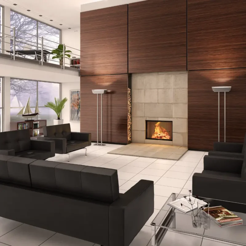 Varia 1 v-100h indbygningspejs